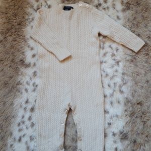 Tahari baby 100% Cashmere romper 6-9months